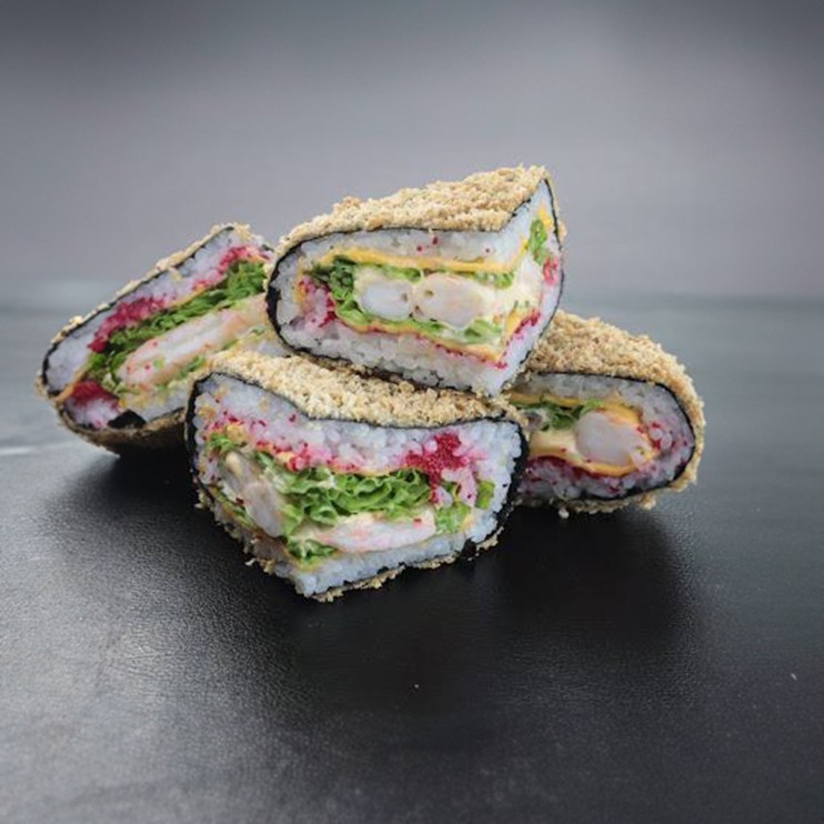 Суші бургер з креветкою 🌶️