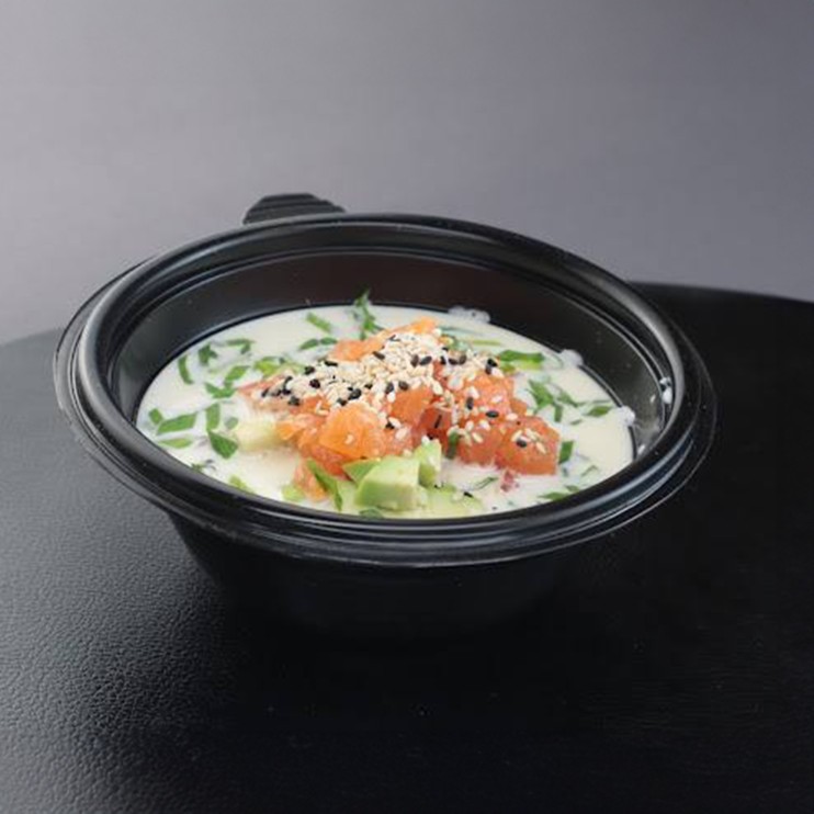 Окрошка з лососем