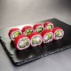 Roll Каліфорнія тигровою креветкою  в ікрі