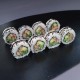 Roll Каліфорнія зі смаженим лососем в кунжуті
